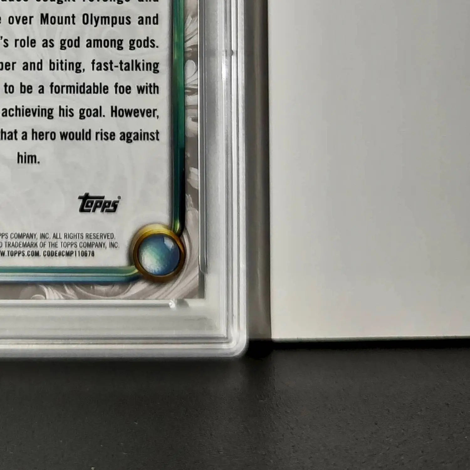 Hades 2025 Topps Disney Wonder #60 Winter Variant Card Hercules PSA 9 - Non-Sports Card Single