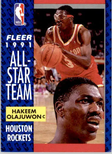 Hakeem Olajuwon - 1991-92 Fleer - #214 - Basketball - Basketball Card Single