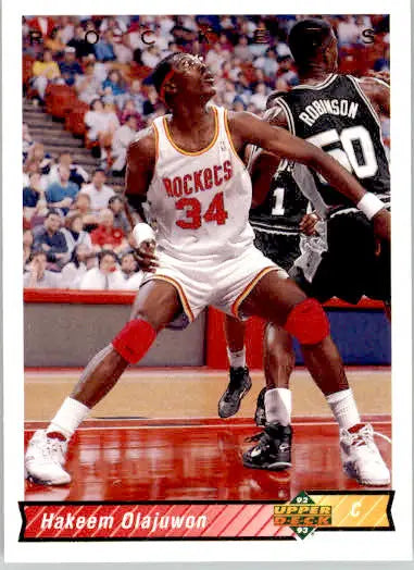 Hakeem Olajuwon - 1992-93 Upper Deck - #136 - Basketball - Basketball Card Single