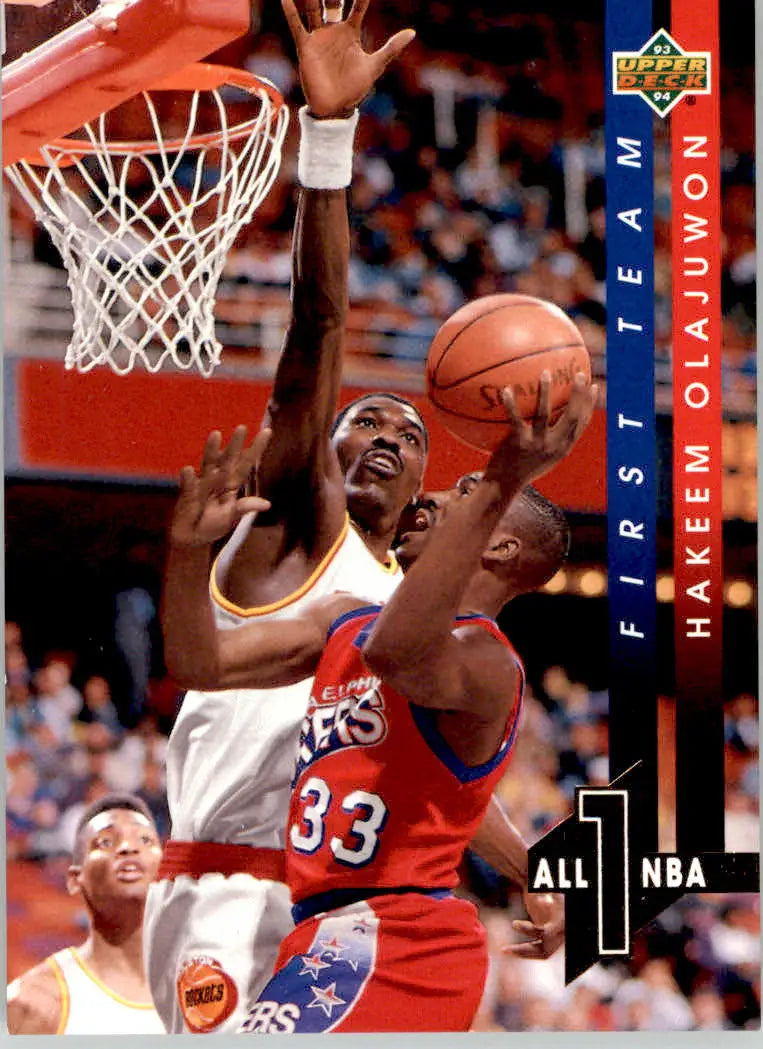 Hakeem Olajuwon - 1993-94 Upper Deck - #AN3 - All-NBA Basketball - Basketball Card Single