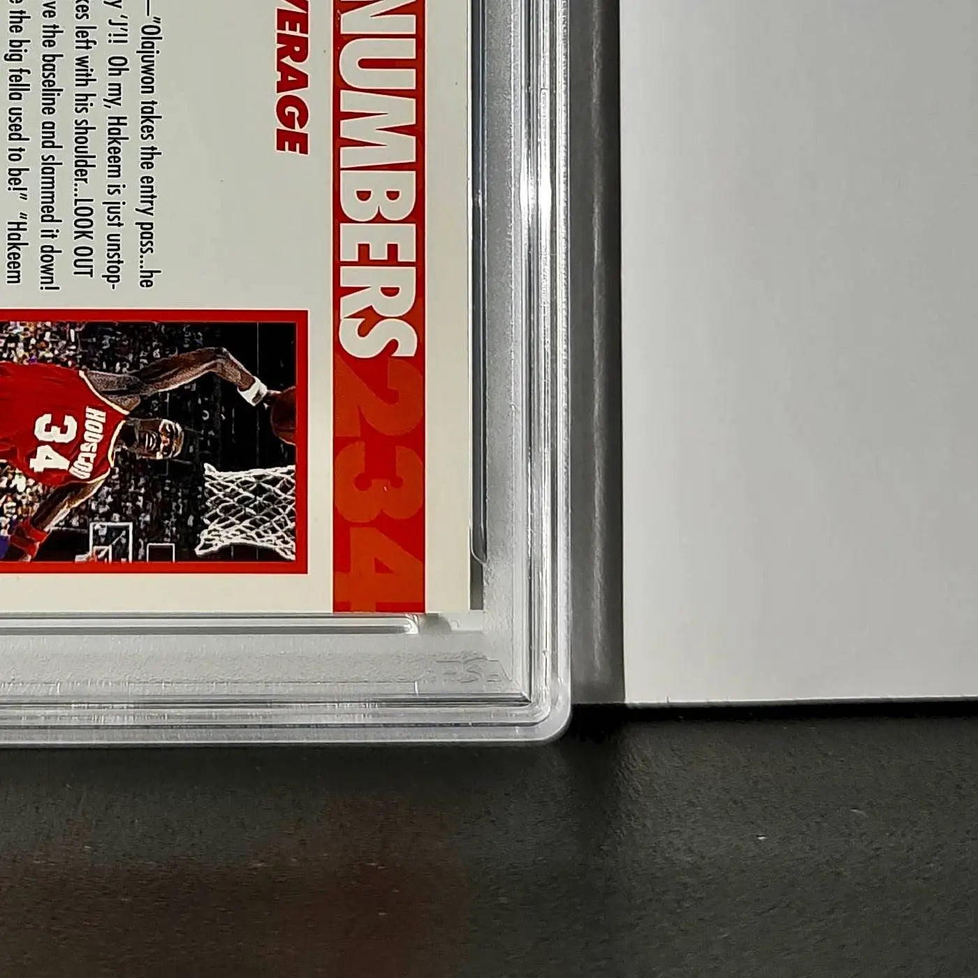 Hakeem Olajuwon 1994 NBA Hoops Big Numbers #BN3 Rainbow PSA 7 NM