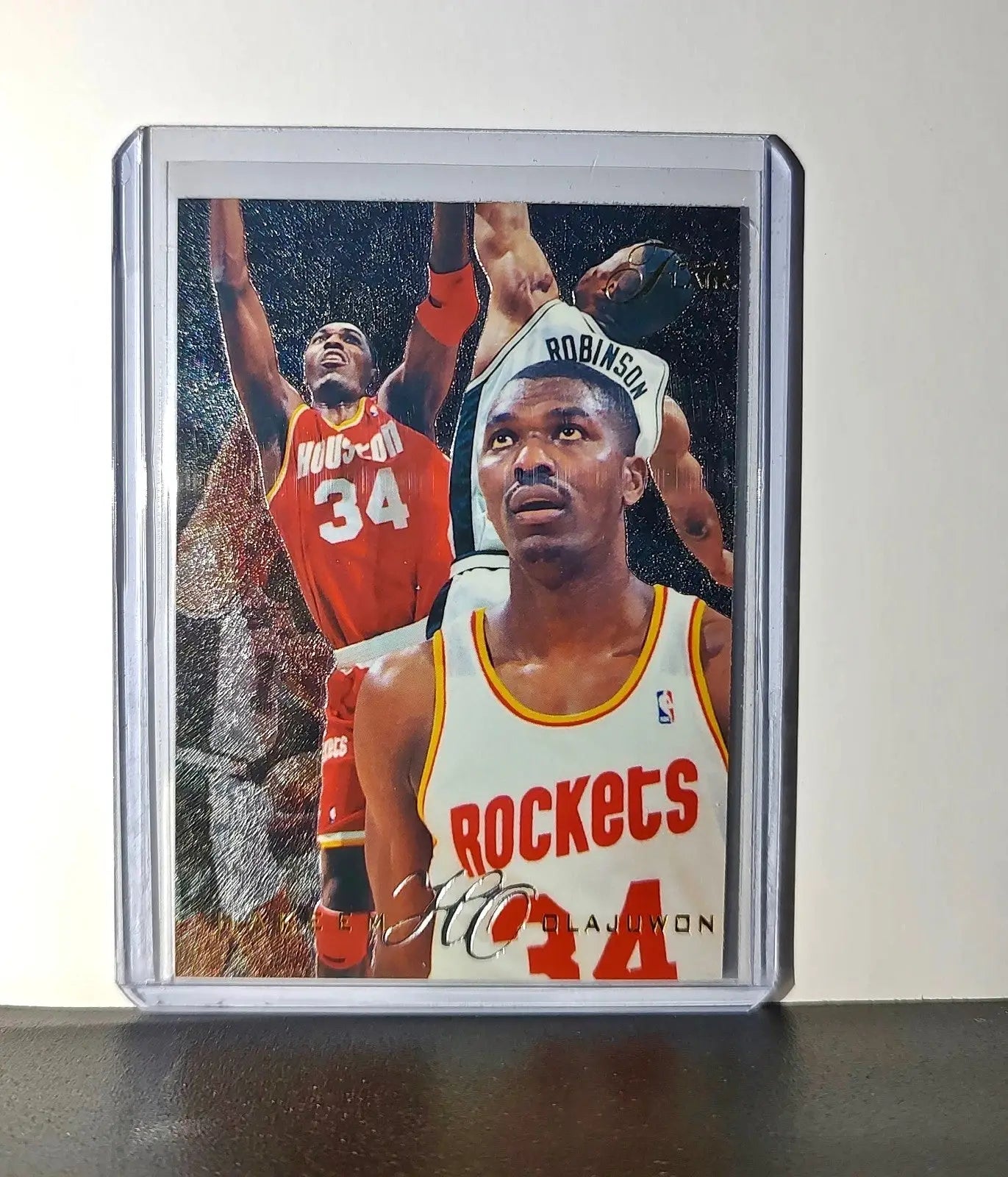 Hakeem Olajuwon 1995-96 Flair NBA #52 Card Houston Rockets - Basketball Card Single