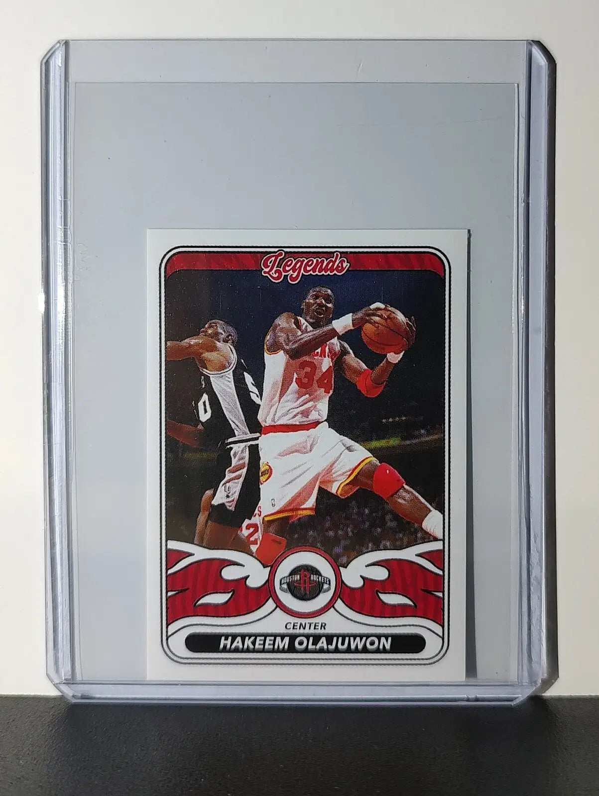 Hakeem Olajuwon Legends 2024-25 Panini NBA #494 Sticker Card Houston Rockets