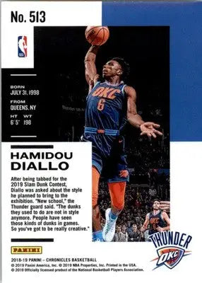 Hamidou Diallo - 2018-19 Panini Chronicles - #513 - Basketball - Basketball Card Single