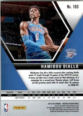 Hamidou Diallo - 2019-20 Panini Mosaic - #193 - Basketball - Basketball Card Single