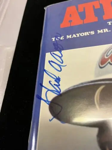 Signed Hank Aaron Autographed Auto 1974 Atlanta Magazine BAS Authentic Signature cover