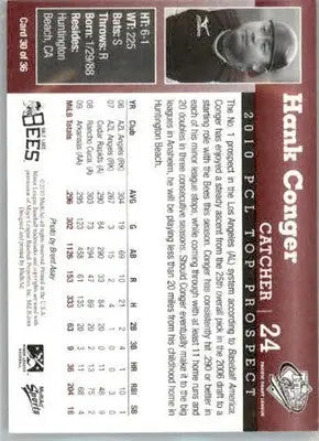 Hank Conger - 2010 MultiAd Pacific Coast League Top Prospects - #30 - AUTO - Baseball Card Single