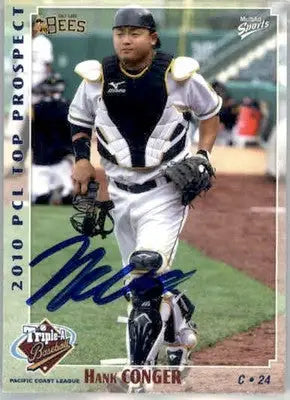 Hank Conger - 2010 MultiAd Pacific Coast League Top Prospects - #30 - AUTO - Baseball Card Single