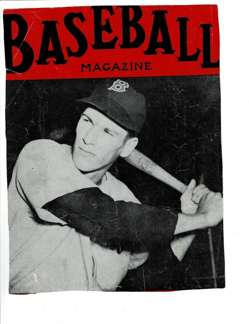 Hank Sauer Cubs Signed Page Inside Cover February 1959 Baseball Magazine Vintage Art