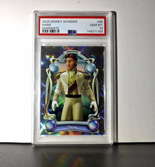 Hans 2025 Topps Disney Wonder #85 Winter Variant Card Frozen PSA 10 - Non-Sports Card Single