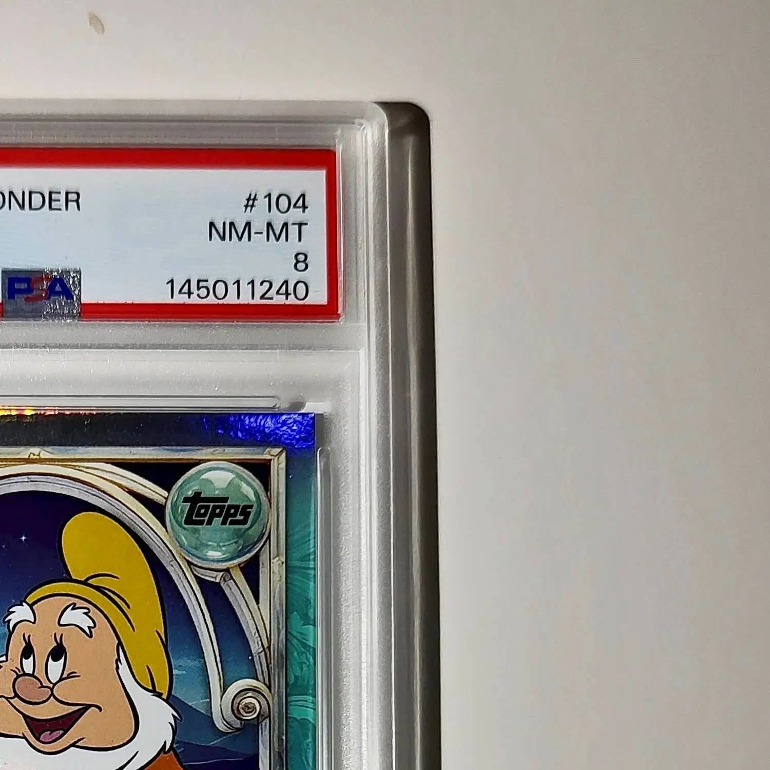Happy 2025 Topps Disney #104 Diamond Card Snow White and the Seven Dwarfs PSA 8 - Non-Sports Card Single