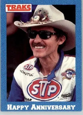 Happy Anniversary - 1991 Traks Richard Petty - #43 - Racing - Racing Card Single