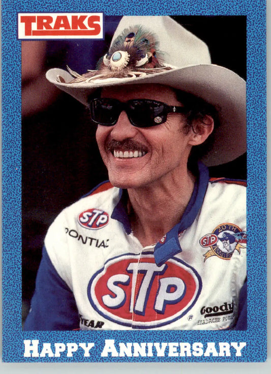 Happy Anniversary - 1991 Traks Richard Petty - #43 - Racing - Racing Card Single