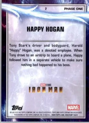 Happy Hogan - 2025 Topps Chrome Marvel Studios - #2 - Non_sport - Non-Sports Card Single