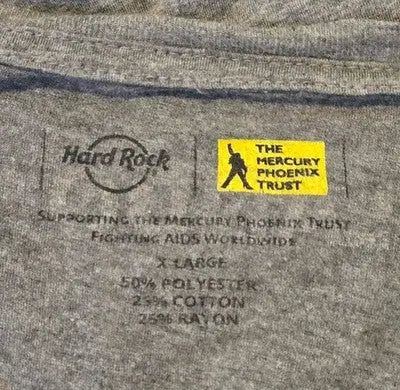 Hard Rock T-Shirt Mens XL Gray Orlando Rainbow Guitar All Is One Tee Charity - Apparel