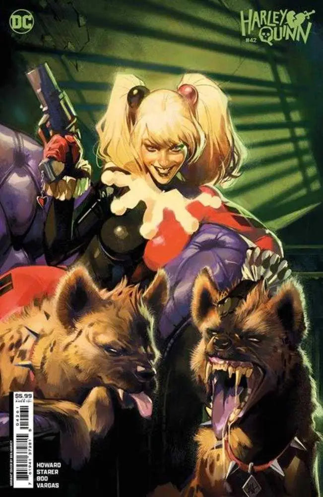 Comic book cover artwork of Harley Quinn #42 Cover C Ben Harvey Card Stock Variant