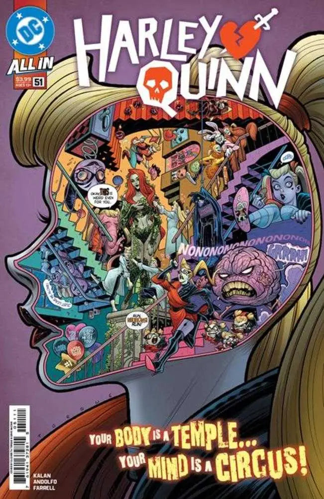 Harley Quinn comic book cover featuring Elizabeth Torque for Harley Quinn #51 Cover A