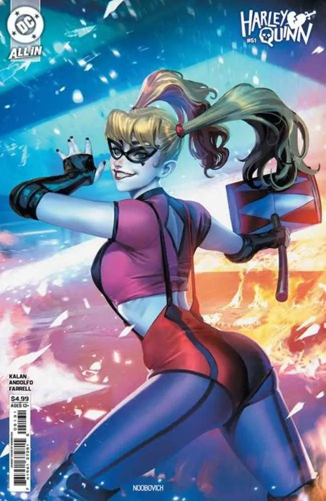 Harley Quinn #51 Cover C Noobovich Card Stock Variant comic book cover art