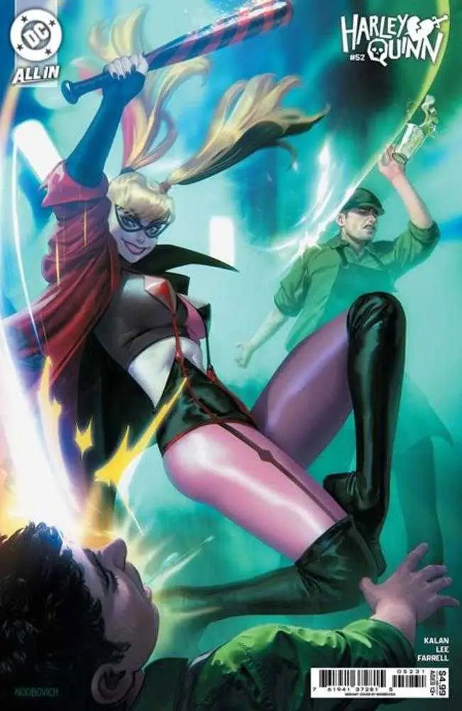 Harley Quinn comic book cover C Noobovich variant showcasing eye-catching artwork