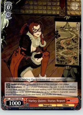 Harley Quinn: Status Report - Batman Ninja - BNJ/SX01-039 R - NM Weiss Schwarz - Weiss Schwarz Card Single