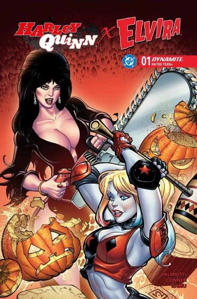 Harley Quinn X Elvira #1 Cover B Chad Hardin Variant - Comic Book