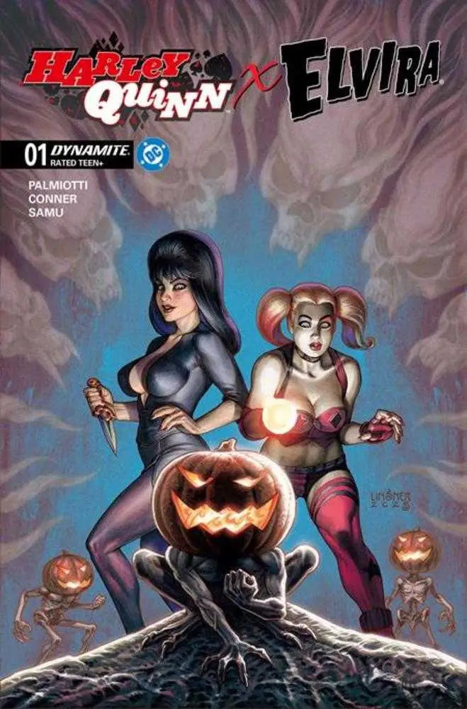 Harley Quinn X Elvira #1 Cover C Joseph Michael Linsner Variant - Comic Book