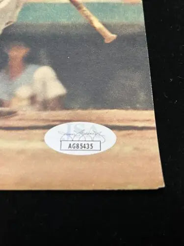 Baseball card authentication sticker for Harmon Killebrew signed auto page collectible