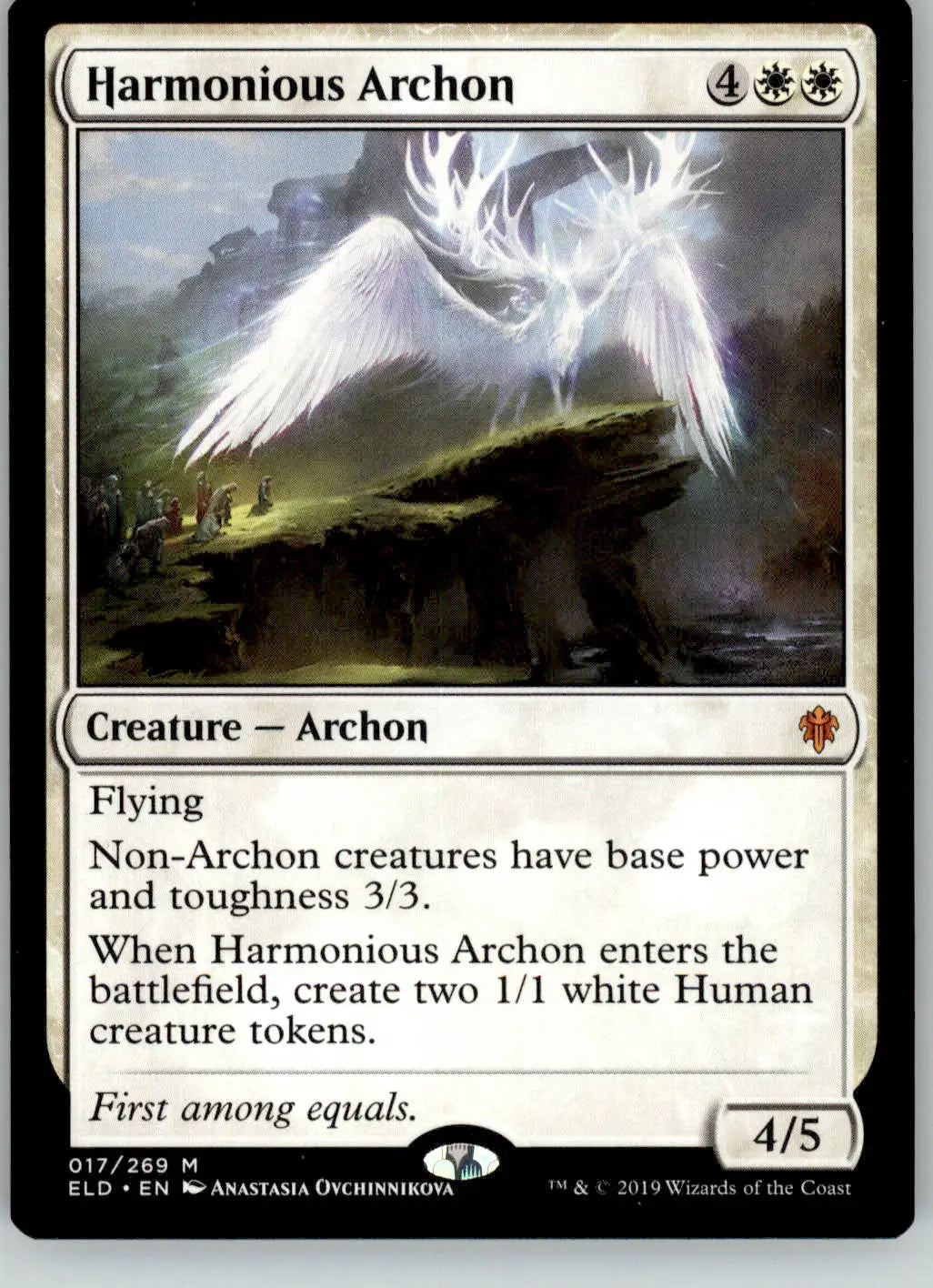 Harmonious Archon - Throne of Eldraine - 17 - NM Magic: The Gathering - Magic Card Single