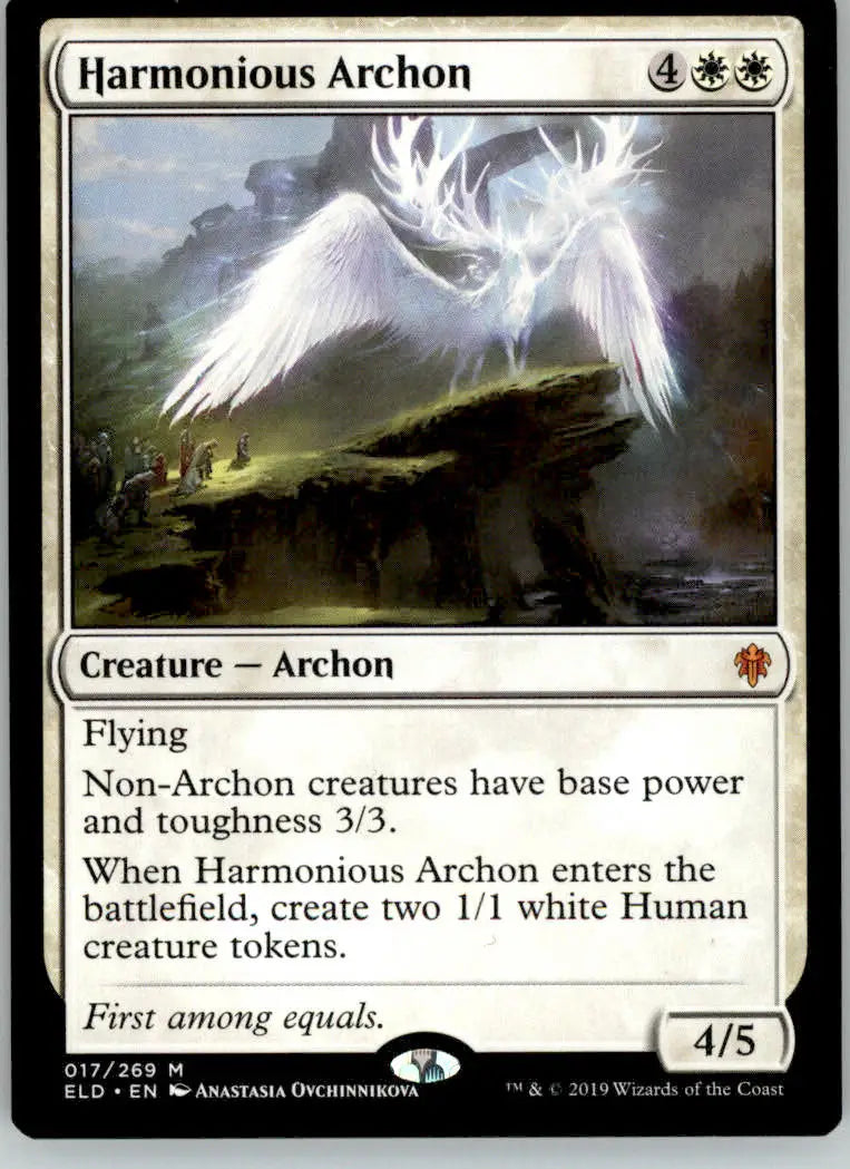 Harmonious Archon - Throne of Eldraine - 17 - NM Magic: The Gathering - Magic Card Single