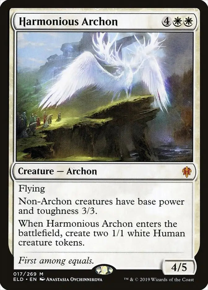 Harmonious Archon - Throne of Eldraine - 17 - NM Magic: The Gathering - Magic Card Single