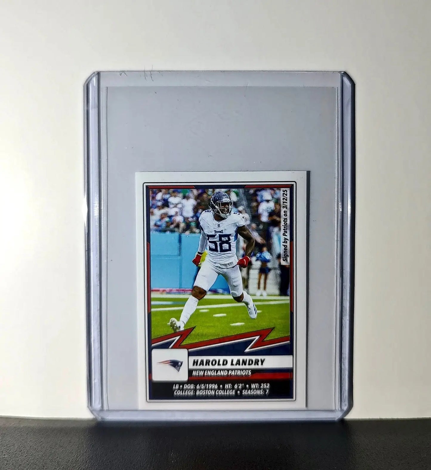 Harold Landry 2025 Panini NFL #81 Sticker New England Patriots - Football Card Single