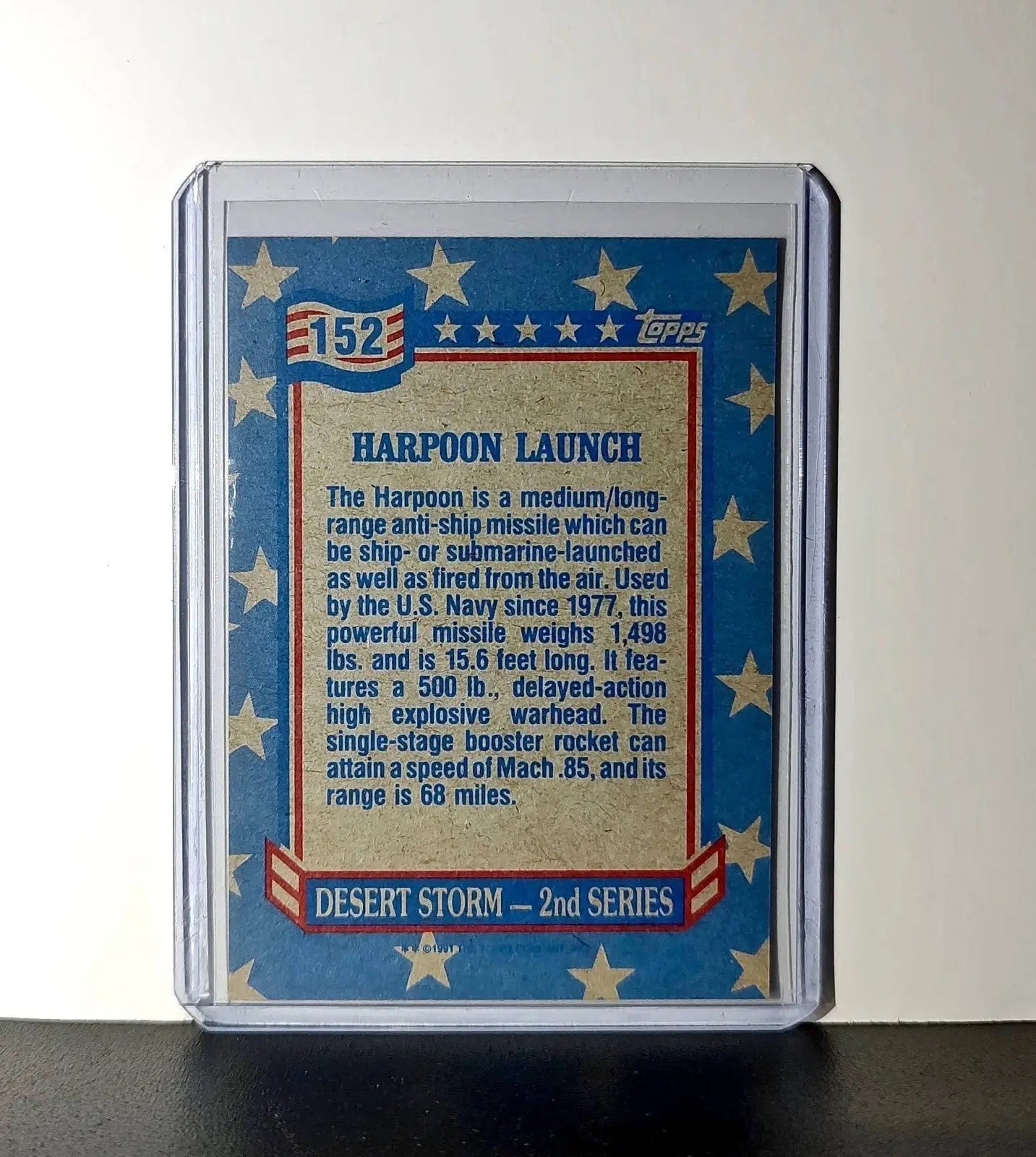 Harpoon Launch 1991 Topps Desert Storm #152 Card