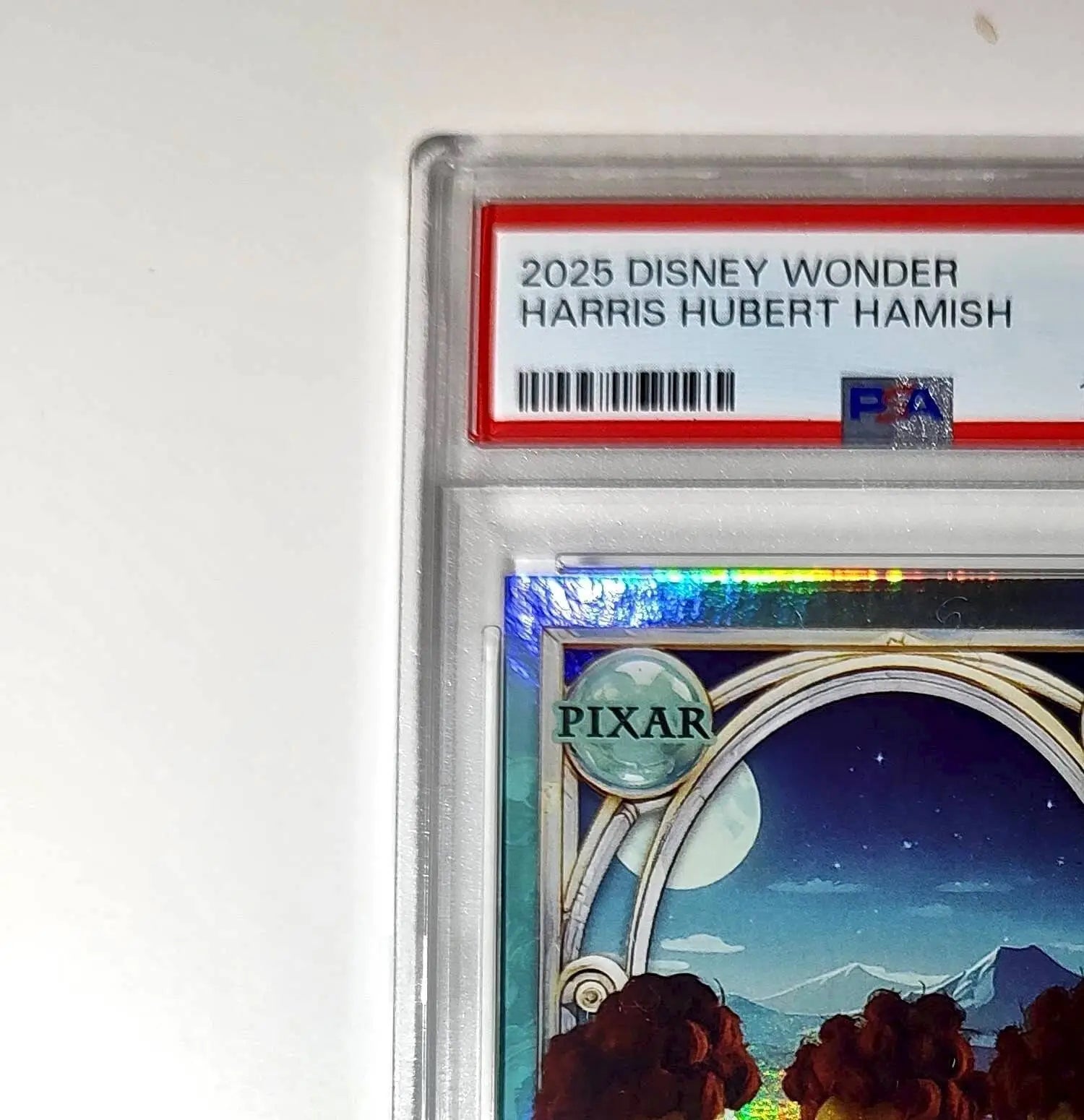 Harris Hubert and Hamish 2025 Topps Disney #147 Diamond Card Brave PSA 8 - Non-Sports Card Single