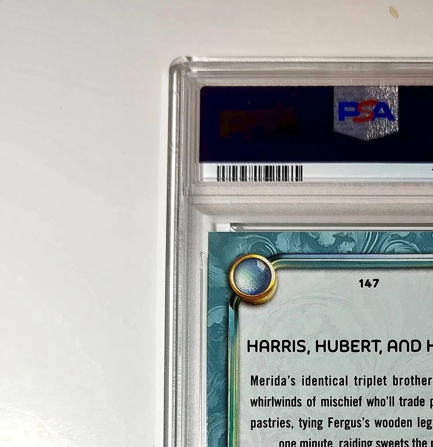 Harris Hubert and Hamish 2025 Topps Disney #147 Diamond Card Brave PSA 8 - Non-Sports Card Single