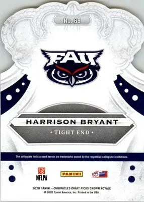 Harrison Bryant - 2020 Panini Chronicles Draft Picks - #68 - Crown Royale - Football Card Single