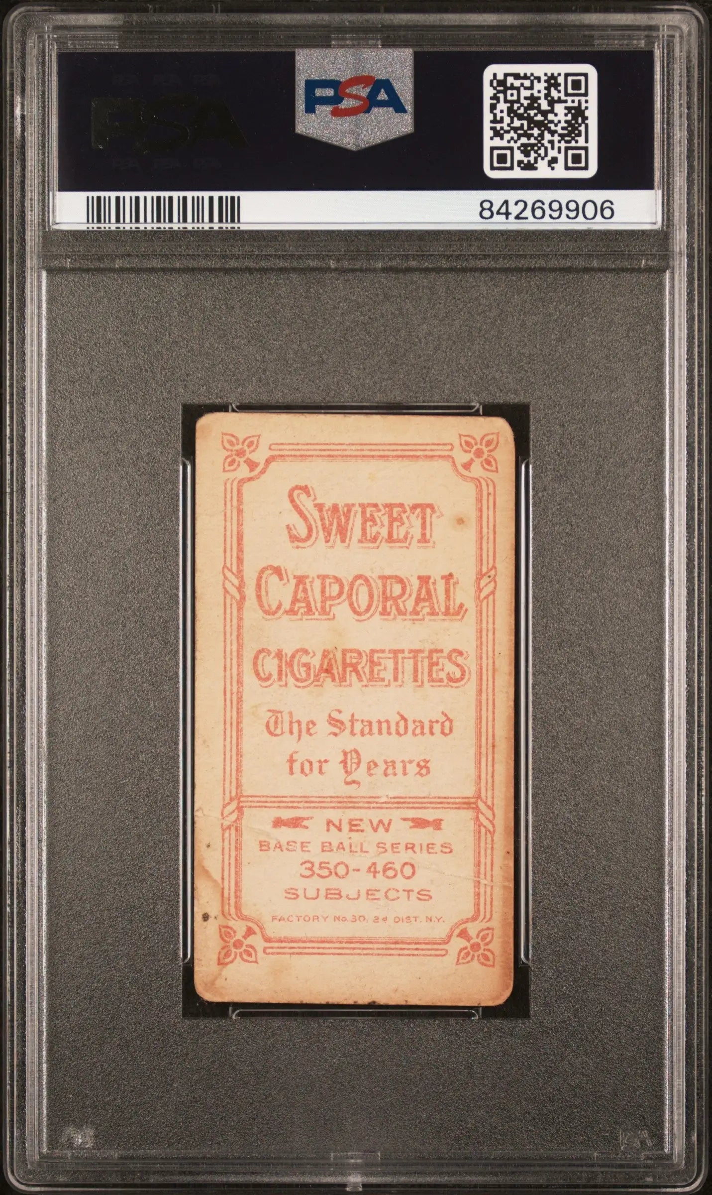 Harry Howell 1909-11 T206 Sweet Caporal 350-460/30 trading card in PSA holder