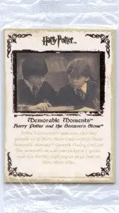 Trading card with sepia photo of figures examining table in Bronze Foil Promo Set