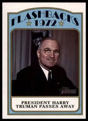 Harry Truman 2021 Topps Heritage News Flashbacks #NF-HT - Baseball Card Single