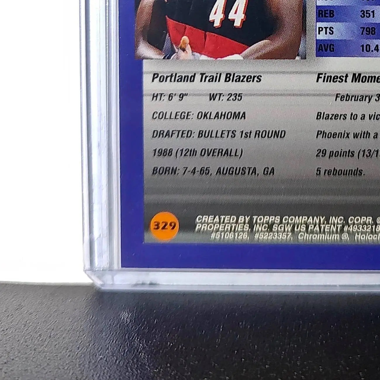 Harvey Grant 1994-95 Topps Finest #329 Basketball Card - Basketball Card Single
