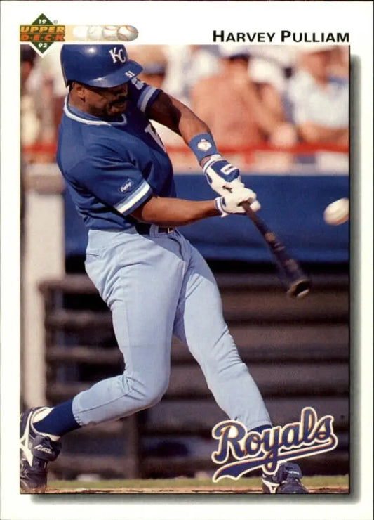 Harvey Pulliam 1992 Upper Deck MLB #457 Baseball Card Kansas City Royals - Baseball Card Single