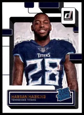 Hassan Haskins Rookie 2022 Donruss Canvas #342 Tennessee Titans - Football Card Single