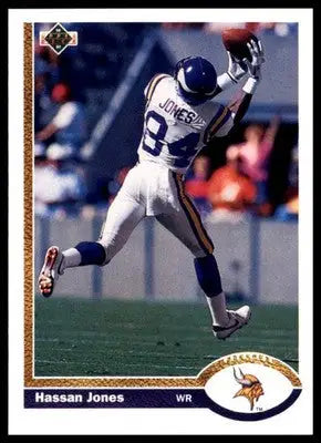 Hassan Jones 1991 Upper Deck #64 Minnesota Vikings - Football Card Single