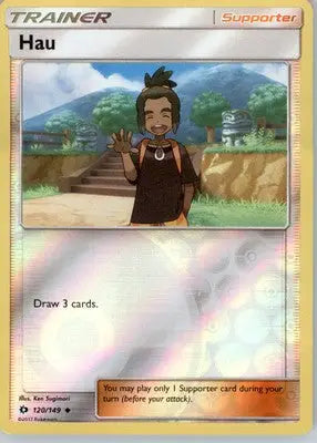 Hau - Shining Legends - Reverse Holo LP - #61/73 - Pokémon Card Single