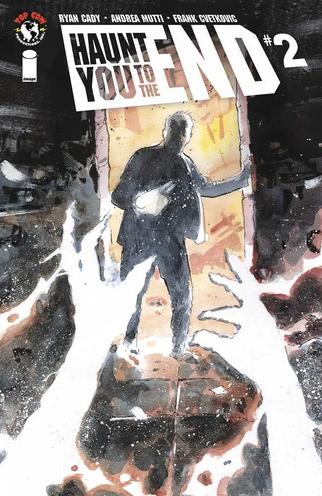 Dark silhouetted figure and ghostly hands on Haunt You To The End #2 Cover A Mutti design