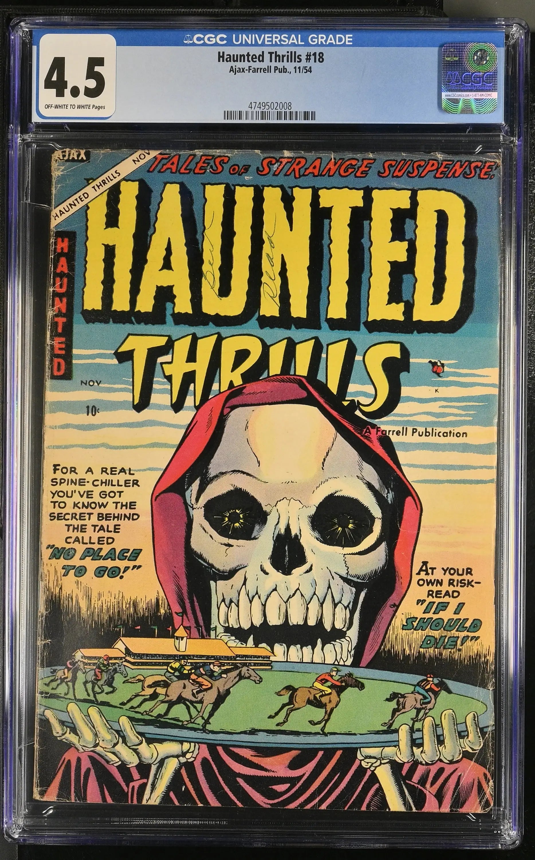 Haunted Thrills #18 (1954) Graded CGC 4.5 VG+ - Back Issues