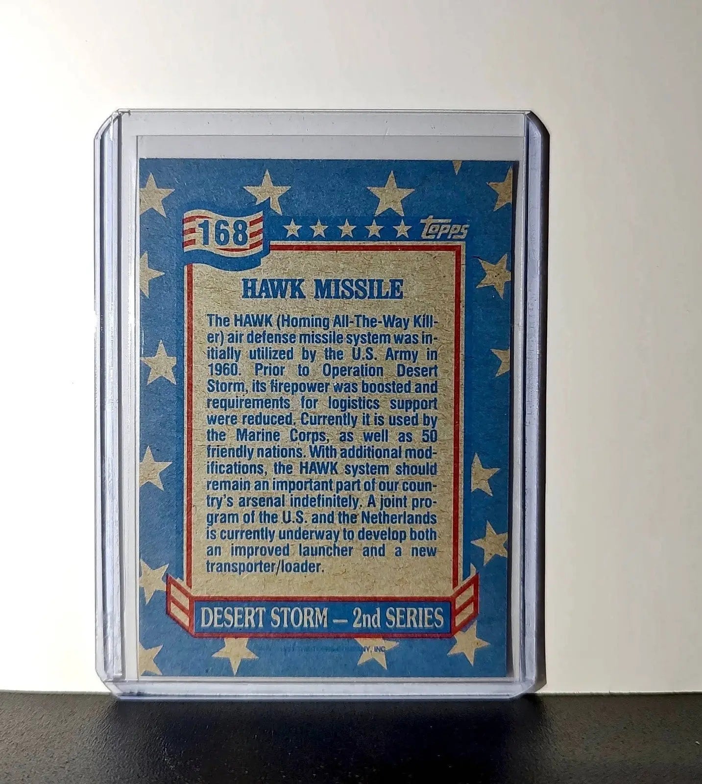 HAWK Missile 1991 Topps Desert Storm #168 Card