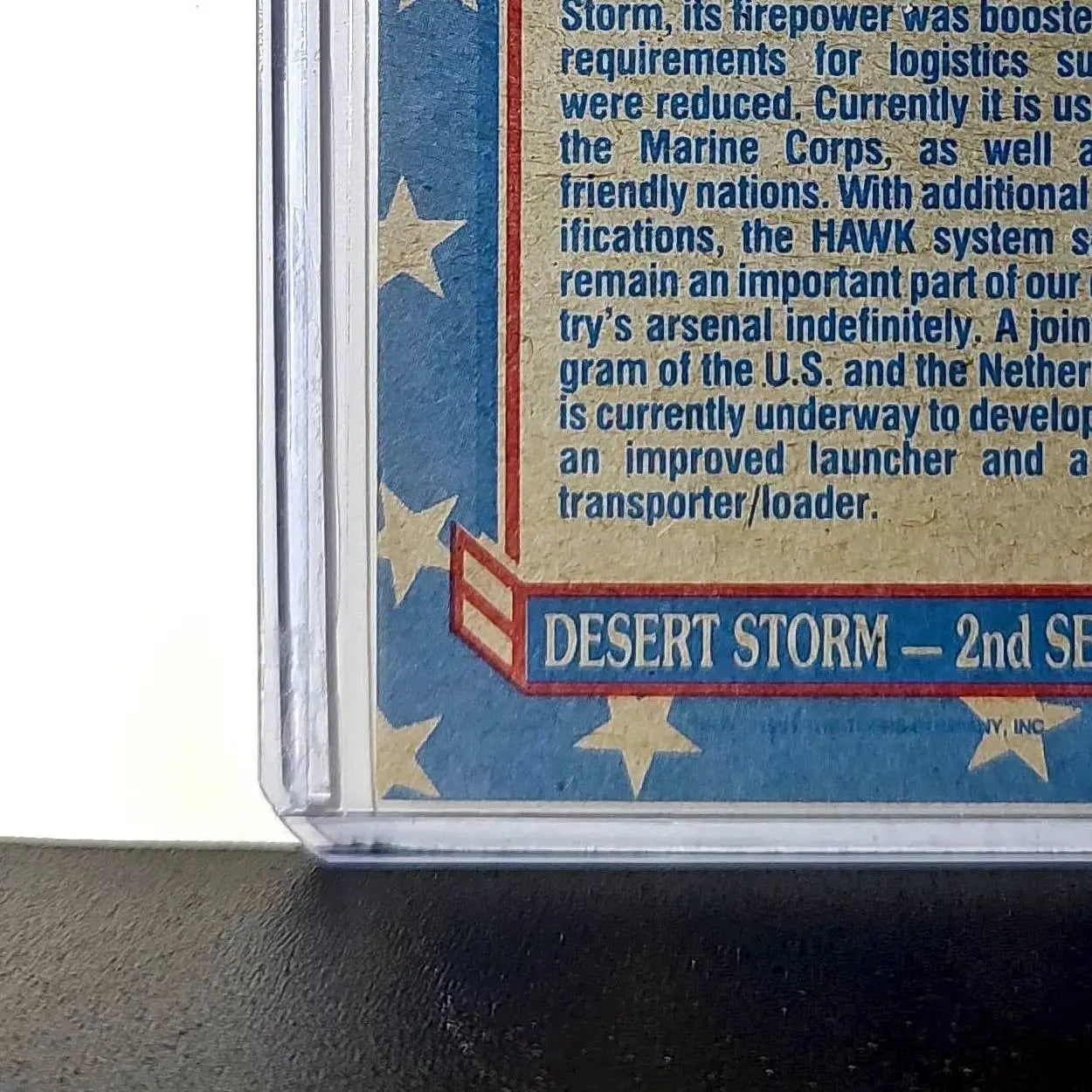 HAWK Missile 1991 Topps Desert Storm #168 Card