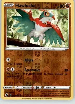 Hawlucha - Silver Tempest - 098/195 - Reverse Holo LP Pokemon - Pokémon Card Single
