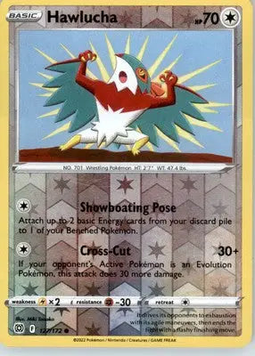 Hawlucha - SWSH09: Brilliant Stars - Reverse Holo LP - #127/172 - Pokémon Card Single