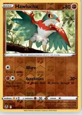Hawlucha - SWSH12: Silver Tempest - Reverse Holo LP - #098/195 - Pokémon Card Single